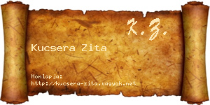 Kucsera Zita névjegykártya